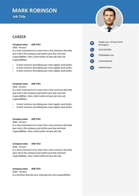 Modern resume template 34