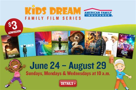 Marcus Theaters Kids Dream Summer Film Series - Movies for $3! - Sippy Cup Mom