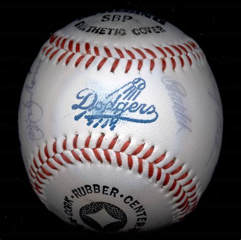 The Los Angeles Dodgers - Autographed Signed Baseball with co-signers | HistoryForSale Item 137254