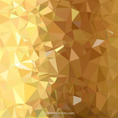 Golden Abstract Polygonal Background Design | Background design vector, Abstract, Black ...