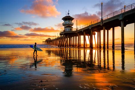 Free photo: Huntington beach pier - Concrete, Line, Pier - Free Download - Jooinn