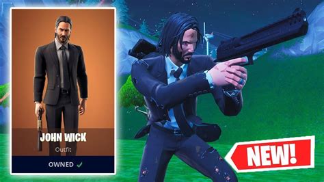 NEW JOHN WICK SKIN Gameplay in Fortnite! - YouTube