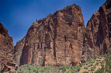 Zion Cliff Face – By Jacob Brady | The Palouse Review | Washington ...