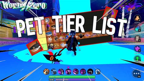 My Pet Tier List - World Zero | Roblox - YouTube