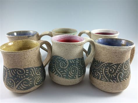 Handmade Speckled Pottery Coffee Mugs - Etsy | Cerámica precolombina ...