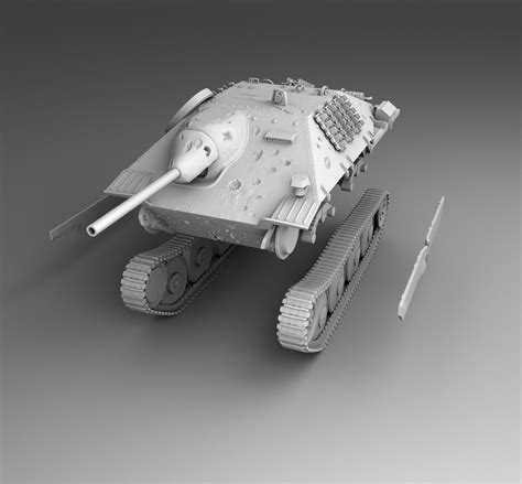 German Tank Hetzer 3D model 3D printable | CGTrader