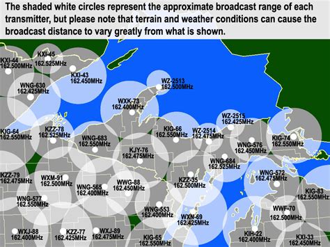 Regional NOAA Weather Radio Coverage