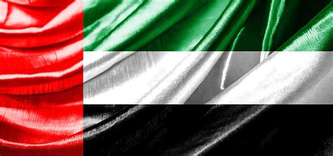 Dubai Uae National Flag Wavy Silky Background, Wavy Silky, Dubai, Flag ...