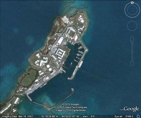 Royal Naval Dockyard Satellite Map