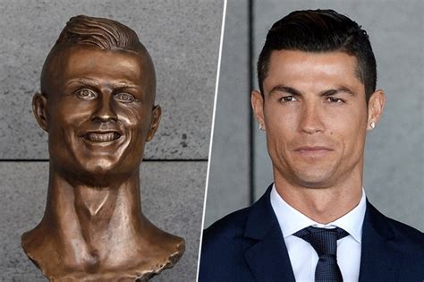 Cristiano Ronaldo New Bronze Statue VS Cristiano Ronaldo IRL - Meme Guy