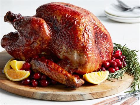 Roast Turkey with Cranberry-Orange Glaze Recipe | Food Network Kitchen ...