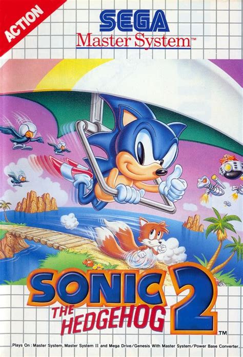 Sonic the Hedgehog 2 (1992) SEGA Master System box cover art - MobyGames