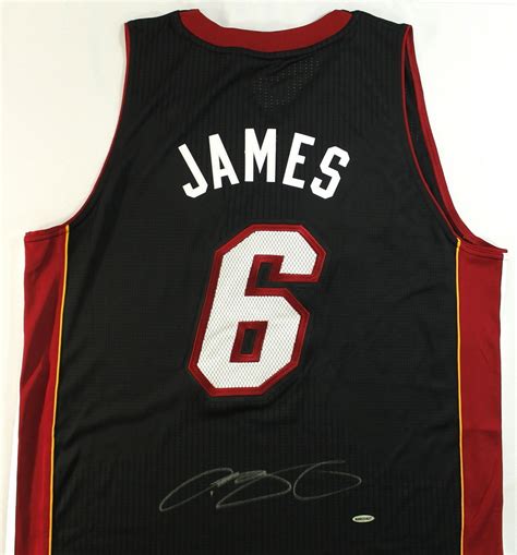 LeBron James Signed Miami Heat Authentic Adidas Game Jersey (UDA COA ...