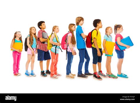 School kids backpacks diverse group hi-res stock photography and images ...