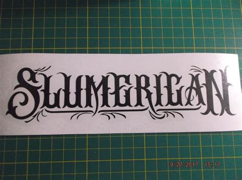 Fancy Slumerican Decal 43" or 53" Wide for Car, Truck, Window, Smooth Surface | eBay