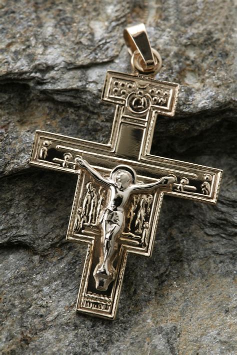 14K San Damiano Crucifix Pendant – Celebrate Faith