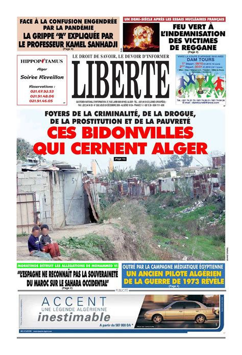 Calaméo - LIBERTE ALGERIE (liberte-algerie.com) du 24 Decembre 2009