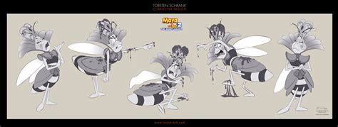 Torsten Schrank - Character Design for Maya the Bee 2 Animated Film