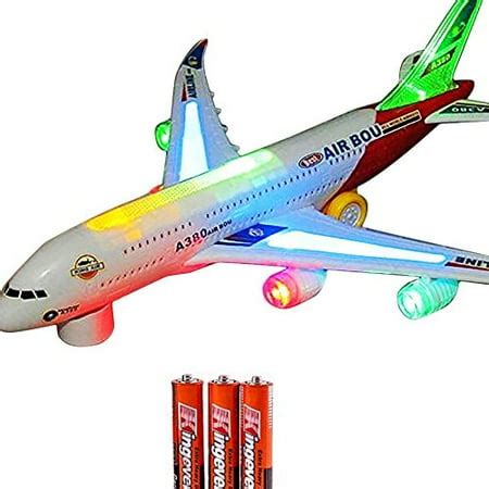 Toysery Airplane Airbus Toy With Beautiful Attractive Flashing Lights and Realistic Jet Engine ...