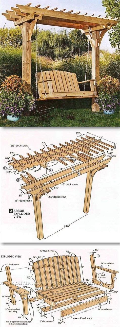 Arbor Swing Plans - Outdoor Furniture Plans & Projects | Outdoor furniture plans, Diy projects ...