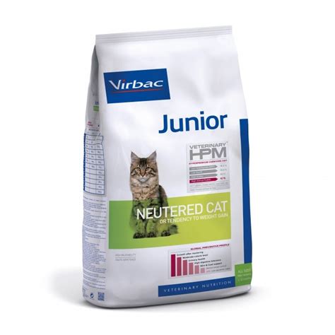 VIRBAC VETERINARY HPM - Croquettes pour chat - Junior Neutered Cat / wanimo