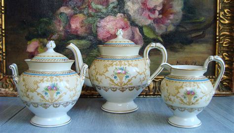 Vintage Limoges Porcelain Teapot Sugar Bowl and Creamer - Etsy UK ...