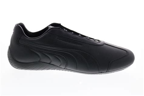 Puma Porsche Design Speedcat L Mens Black Motorsport Sneakers Shoes - Ruze Shoes