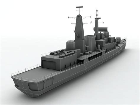 3D model Type 42 Destroyer Military Ship VR / AR / low-poly | CGTrader