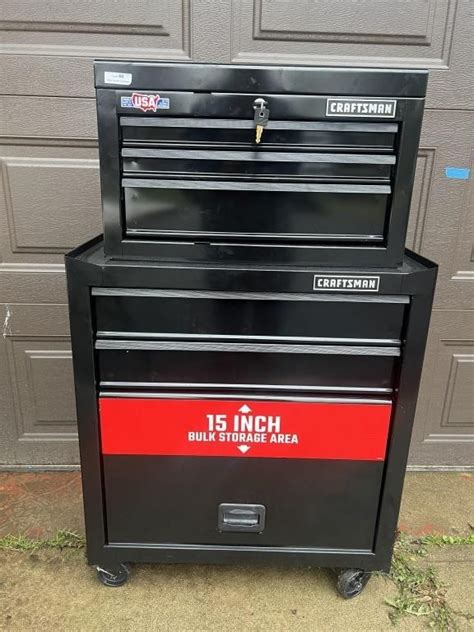 Craftsman 5 Drawer Tool Chest & Cabinet w/Keys! | Live and Online Auctions on HiBid.com