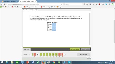 Solved A compound, C6H14, produces a 1H NMR spectrum with | Chegg.com