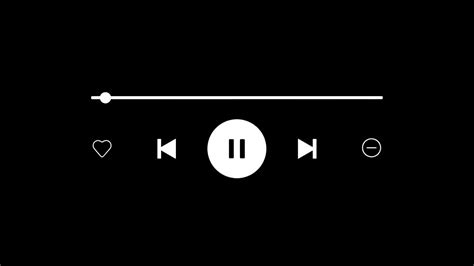 Black Screen Music Player Overlay (4K) • Music Player Overlay Template ...