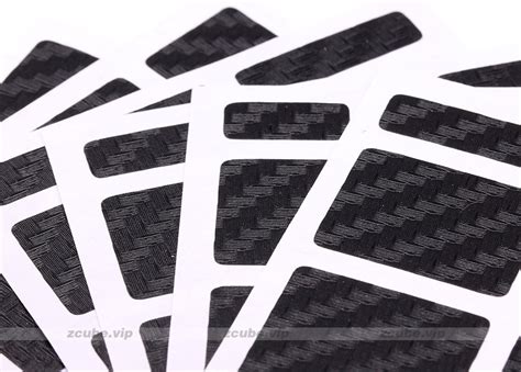 z puzzle Carbon Fiber Stickers for 333 Mirror cube [ZiiCube.com]