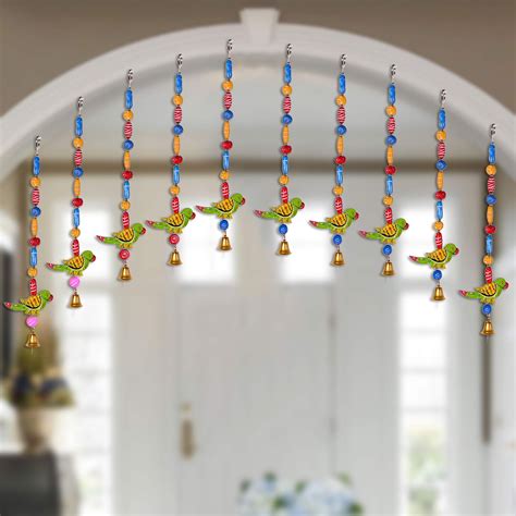 Buy 10 Strings Beautiful Parrot Strings Pom Pom Beads Backdrops Online ...