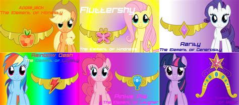 MLP - Mane 6 with their Elements of Harmony Wallpaper. Click The Image Above To Download The ...