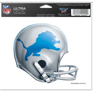 Detroit Lions Retro Helmet - 5x6 Ultra Decal at Sticker Shoppe