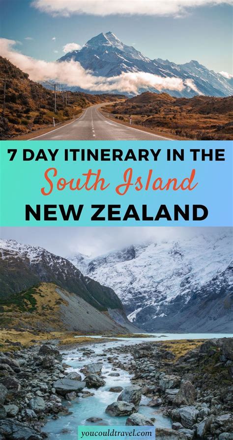 7 days itinerary in the South Island, New Zealand | New zealand ...