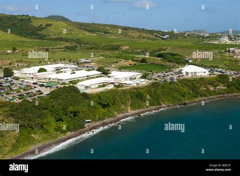 Aerial photo of Ross University, St. Kitts, Caribbean veterinary ...