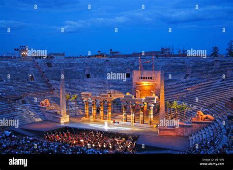 Aida by Giuseppe Verdi, performance at Arena, Verona, Italy Stock Photo - Alamy