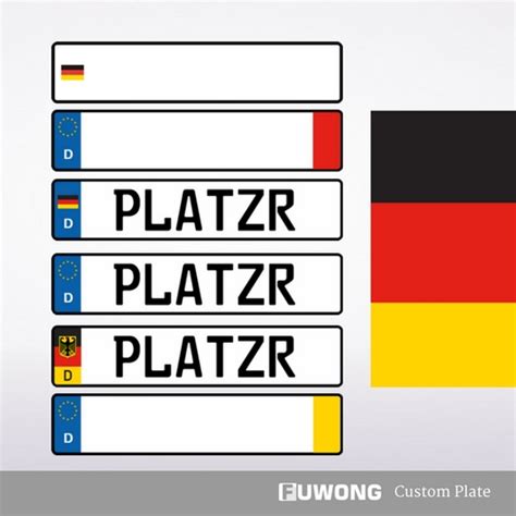 Custom German License Plate For Sale | Fuwong® front license plate