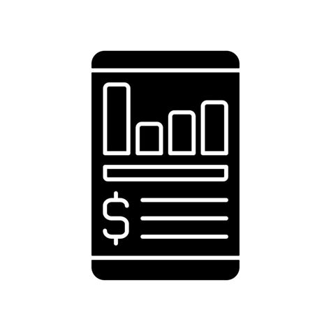 Expense tracker app black glyph icon 3562904 Vector Art at Vecteezy