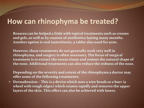 PPT - Rhinophyma: Causes, Symptoms, Daignosis, Prevention and Treatment ...