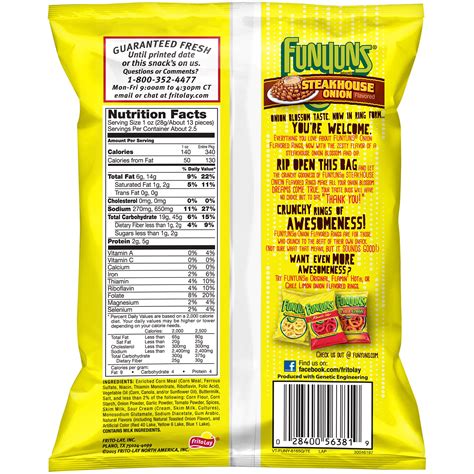 Funyuns Nutrition Information – Blog Dandk