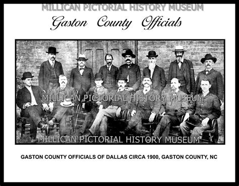 Gaston County Officials of Dallas circa 1900, Gaston County, NC ...