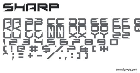 Sharp Font – Download Free, Online Generator