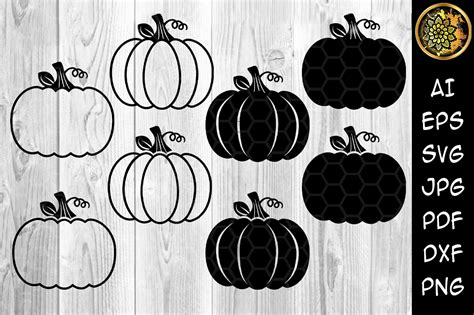 Halloween Pumpkin Silhouette Graphic by V-Design Creator · Creative Fabrica