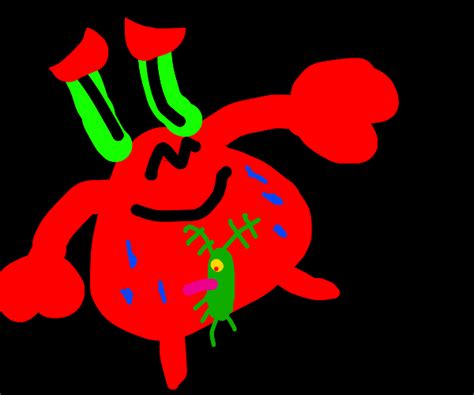 Mr. Krabs and Plankton having an affair - Drawception