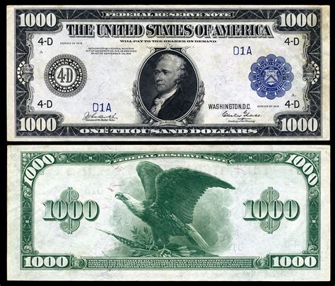 1,000 Dollar Bill | Money notes, Banknotes money, Bank notes