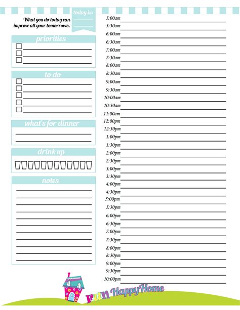 How To Get The Most From Your Day {Free Printable Planner Page} - Fun ...