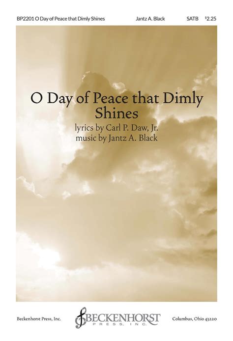 O Day of Peace That Dimly Shines - digital download