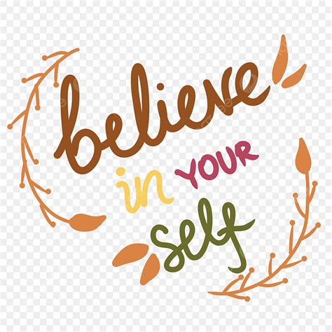 Self Believe Clipart PNG, Vector, PSD, and Clipart With Transparent ...